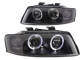 AUDI A4 B6 00-04 LAMPY RINGI ANGEL EYES BLACK