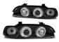 BMW E39 95-03 LAMPY PRZEDNIE BLACK LED RINGI