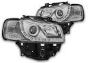 VW TRANSPORTER T4 96-03 Lampy przód Clear Chrom DAYLIGHT LED