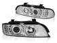 BMW E39 95-03 LAMPY PRZEDNIE CHROM LED RINGI 3D