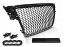 AUDI A4 B8 08-11 GRILL ATRAPA RS-STYLE GLOSSY BLACK TUNING