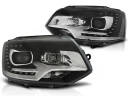 VW T5 10-15 LAMPY TRUE DRL BLACK