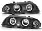 BMW 3 E46 S/T 98-01 LAMPY RINGI BLACK