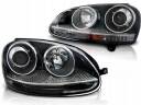 VW GOLF 5 03-09 LAMPY REFLEKTORY WZÓR XENON BLACK