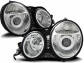 MERCEDES E W210 95-99 LAMPY SOCZEWKI CHROM