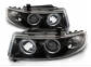 SEAT TOLEDO 2 98-05 LAMPY RINGI BLACK 