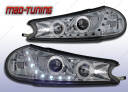 FORD MONDEO MK2 Lampy przód Chrom DAYLINE LED