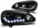 VW GOLF 5 03-09 LAMPY REFLEKTORY DAYLINE LED BLACK