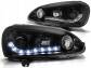 VW GOLF 5 03-09 LAMPY REFLEKTORY DAYLINE LED BLACK