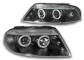 VW PASSAT B5 FL 00-05 Lampy przód Clear Black Ringi