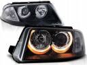 VW PASSAT B5 FL 00-05 Lampy przód Clear Black Ringi