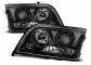 MERCEDES W202 C-KLASA 93-01 LAMPY SOCZEWKI BLACK