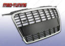 Grill bez znaczka AUDI A3 8P 05-08 czarny/chrom