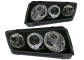 LAMPY SKODA FABIA 1 ANGEL EYES BLACK